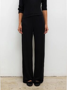 LESET Lauren Wide Leg Pant Black NWT Size S